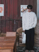 Pleddy Angora Shaggy Cardigan (3color)