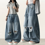 knee damage cutting wide pants
