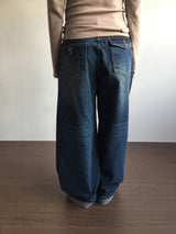 [MD Pick] ティールピーチフリースリネッドロールアップジーンズ (1 Color)