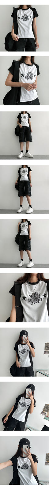 MOA カラー半袖Tシャツ