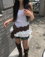 ボヘミアンデニムショーツ