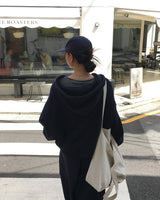 Code Oversized 2-Way Zip-Up Hoodie
