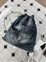 Lip Denim Pants Bag