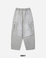 Bevel Cargo Denim Pants
