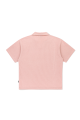 OPEN COLLAR POLO KNIT SHIRT