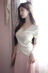 [MADE] Vernis Lace Cardigan Tee