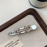 Minimalist Bow Metal Hair Clip 4 Pieces Set