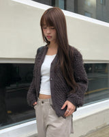 Upfit Fleece Sherpa Long Sleeve Cardigan