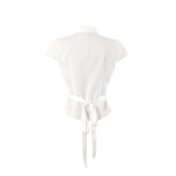 レーシーボウシャツ [White]