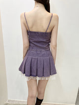 1504. Tia Violet Washing Corsage 2pc