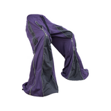 RELABEL (Split Dream) Multi-Zip Reversible Patchwork Adjustable Multi-Style Wear Cut-Out Four-Zip Patchwork Sweatpants