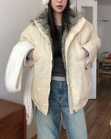 OUNCE Fur Shearling Down Jumper