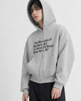(UNISEX) Museum Bonded Hood Zip-Up