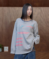 Stripe Dolphin Long Sleeve T-shirt