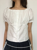 Julie Puff Blouse  (2color)
