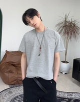 エンディ高密度クロップ半袖Tシャツ