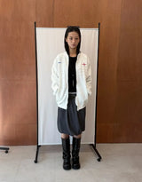 BOUCLE PATCH TRACK ZIP-UP
