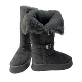 Moufee Fur-Lined Belted Long Ugg Boots