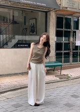 KJ Rib Basic Round Sleeveless (8color)