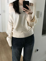 ケイティオフショルダーニットウェア (3 colors)
