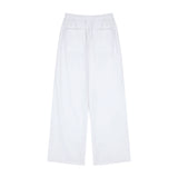 ツイルワイドパンツ White