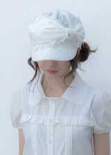 angel ribbon cap(white)