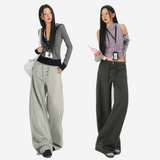 American Lettering Wide-Leg Sweatpants
