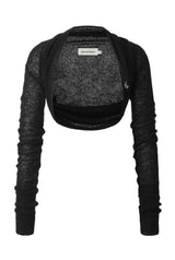 Angel shawl bolero - black