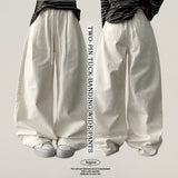 [short, basic, long choice*] League banding pintuck cotton wide pants (4 colors)