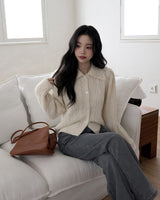 Rocas collar knit cardigan
