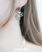 [IZNA Mai Pick!](Silver Post) Magical Bear Earring