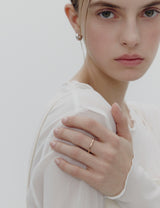26SS★ Ice Block Silver Ring S