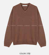 Urban Lambs Wool Overfit V-Neck Knit