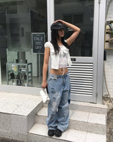 ループデニムパンツ