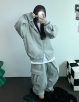 2ウェイ🤎 ハーディービッグフーディージップアップ🤎🩶🖤3カラー