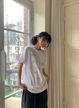 [unisex] Murre Loose Fit Printing Short Sleeve Tee