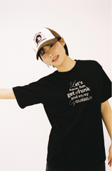 Curly Text Tee - Black 