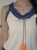 gleaming tiny star necklace [purple]