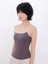 Dot Two-Tone Sleeveless (COCOA)