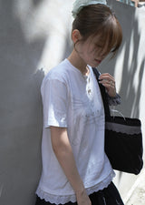 バウ サウンド レース Tシャツ (white)