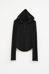 (W) Roa Stud Hooded Top (3color)