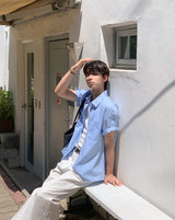 Himez Oxford Roll-up Short Sleeve Shirt