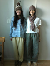 Jacquard Winter Jogger Pants (2color)