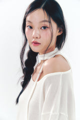Knit Tie Long Sleeve Set Ivory