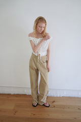 Pure frill blouse_ivory