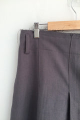 Fringe Button Wrap Skirt