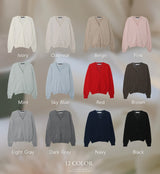 Forever Cashmere V-neck Knit Cardigan (12color)