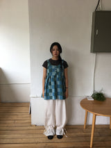 Shirring flare pants (2color)