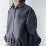 Cropped Zip Collar Jacket