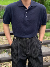 Boucle collar knitwear